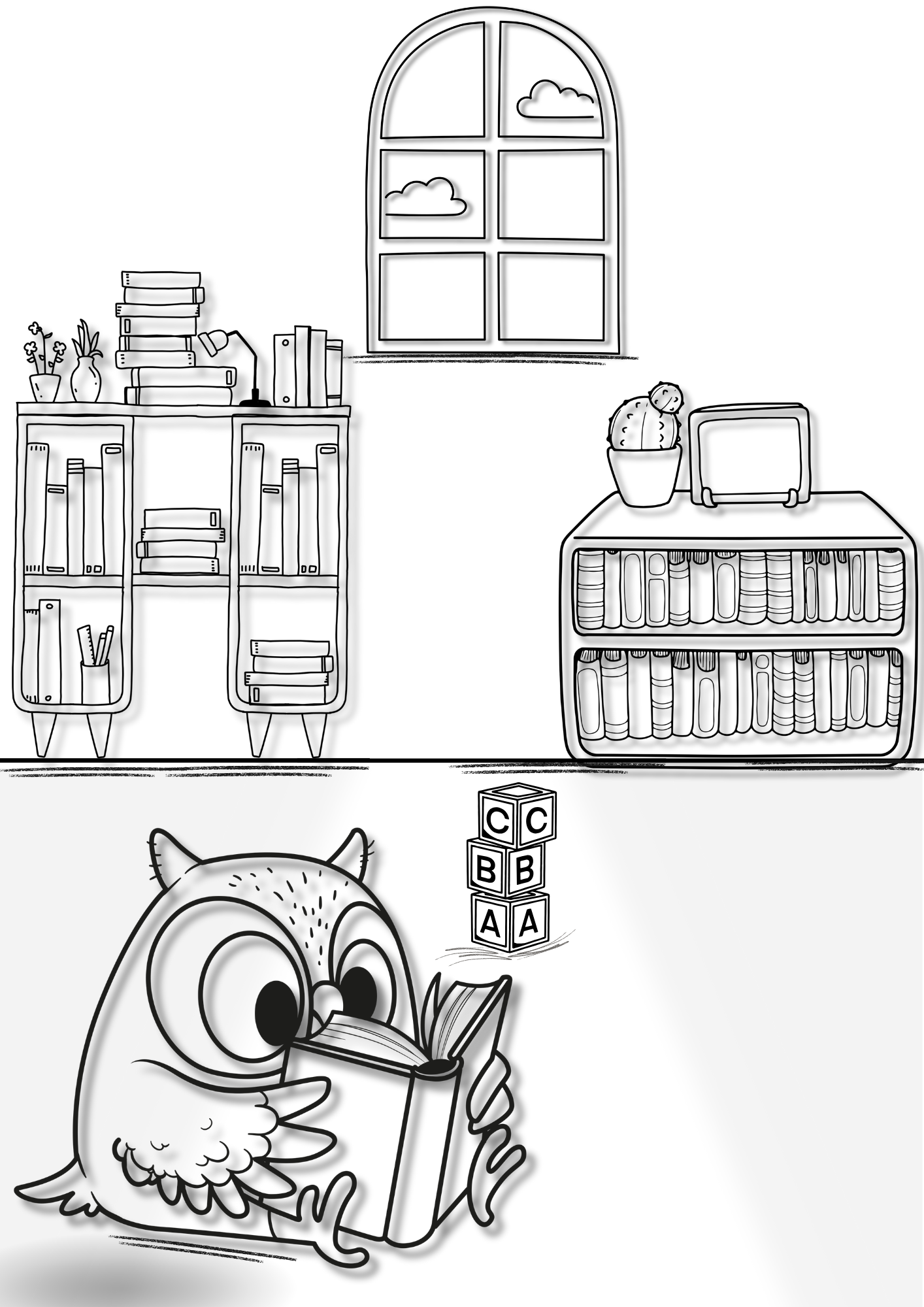 The Studio Junk Drawer: Mix & Match Coloring Pack