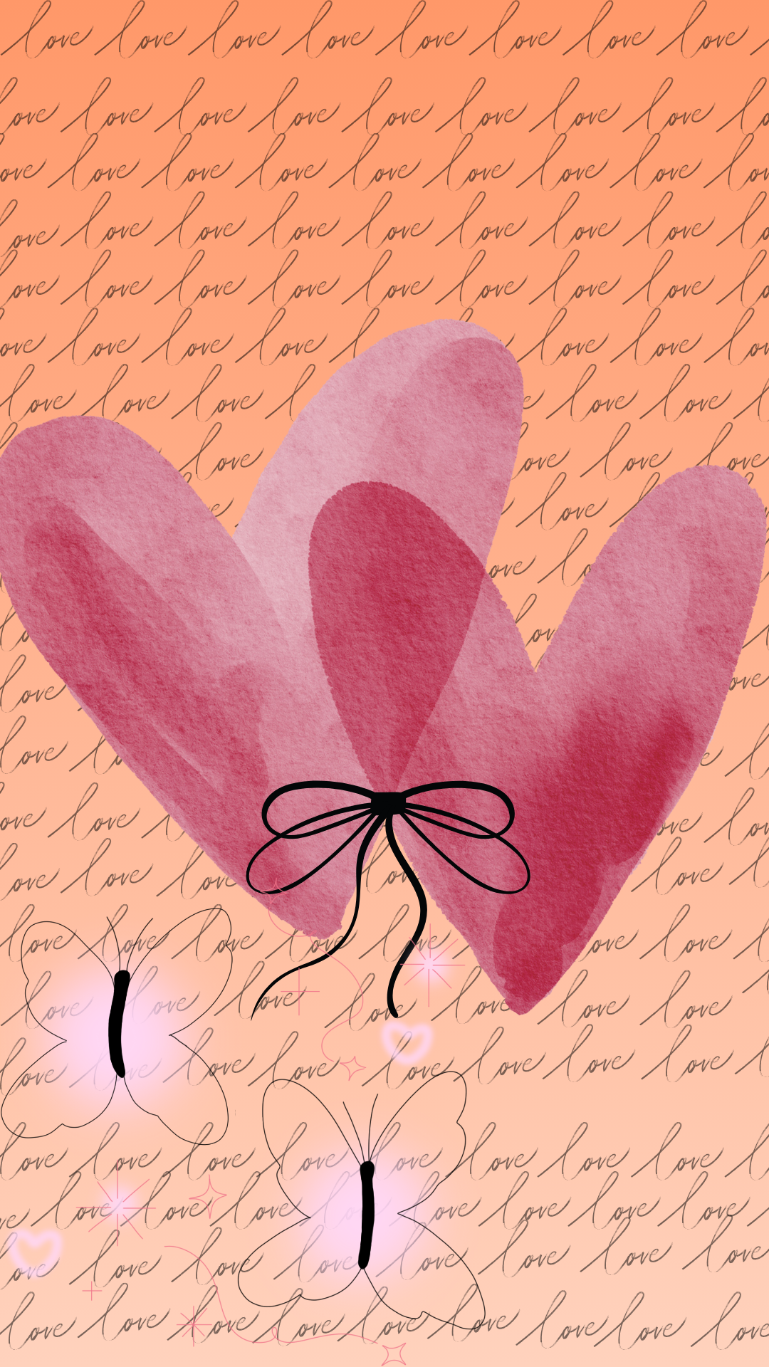 Paquete de 2 fondos de pantalla para teléfono Sunkissed Peach Duo
