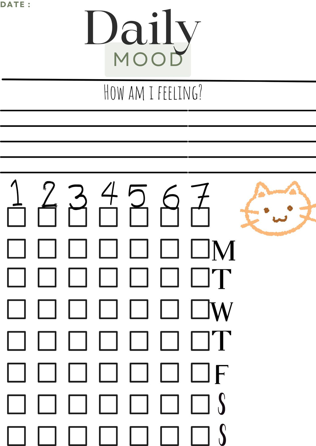 The Daily Brain Dump: Printable Digital Journal & Goblin-Mode Tracker