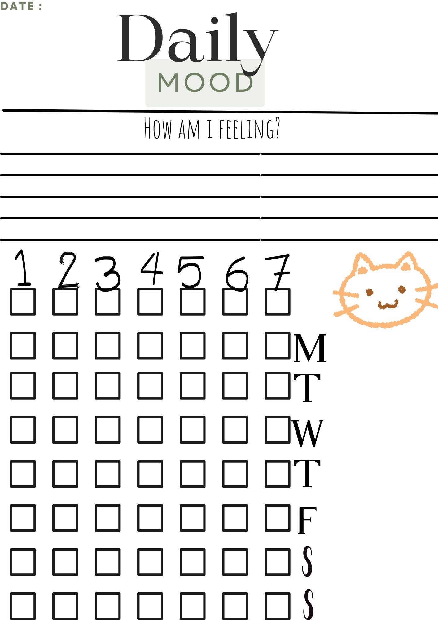 The Daily Brain Dump: Printable Digital Journal & Goblin-Mode Tracker